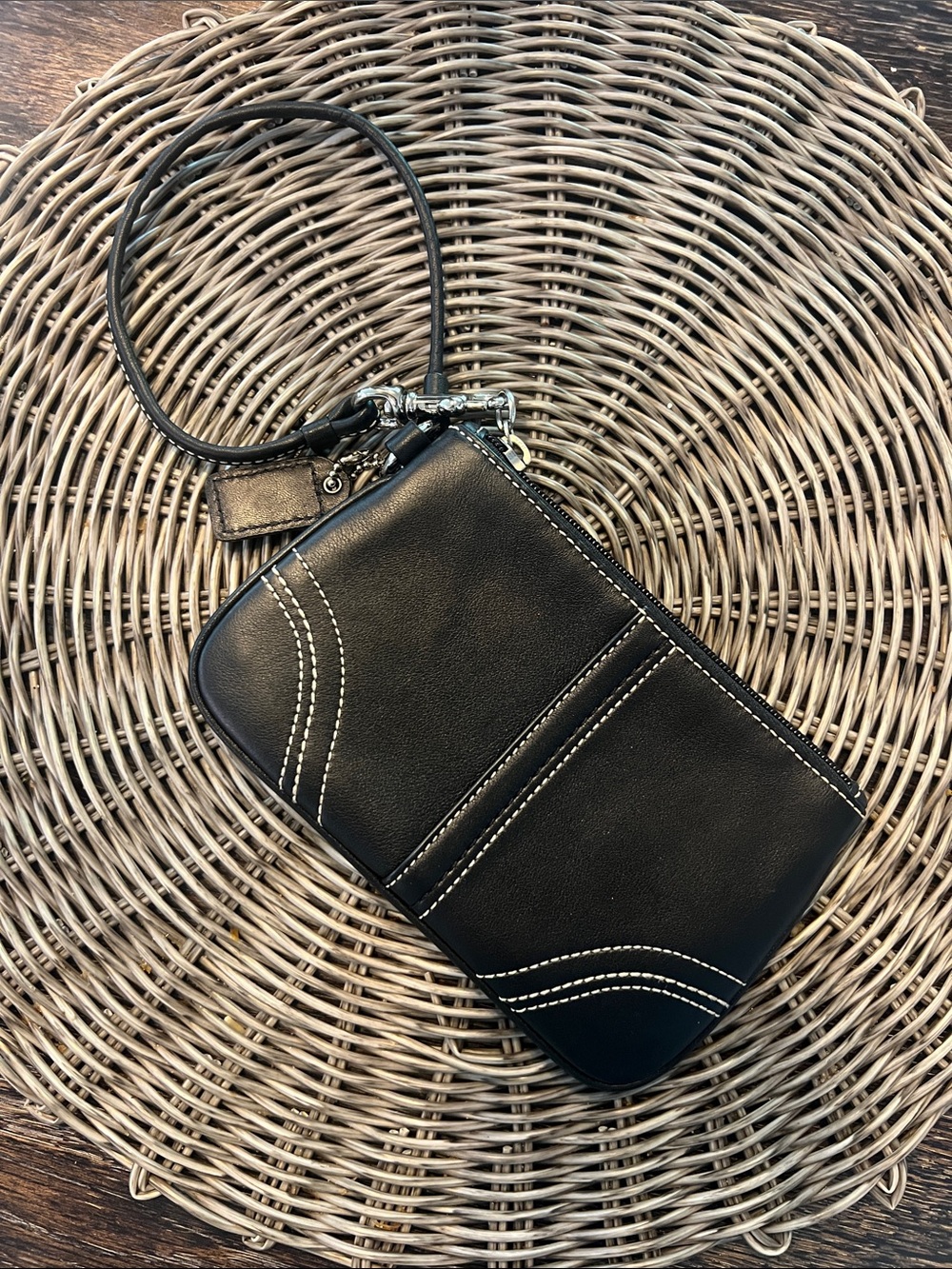 Classic Black Wristlet Wallet - Women's Bag